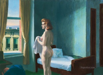 Edward Hopper Painting - Mañana en una ciudad Edward Hopper